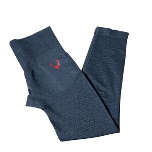 Bucked Up Women High Waisted Seamless Leggings Charcoal Gray Heather Size M Yoga